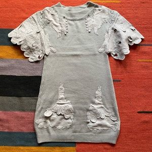 Quirky sweater dress by Tsumori Chisato